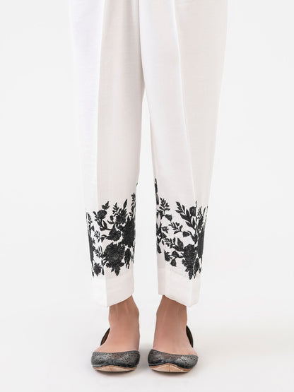 Embroidered Crepe Trouser (Pret)