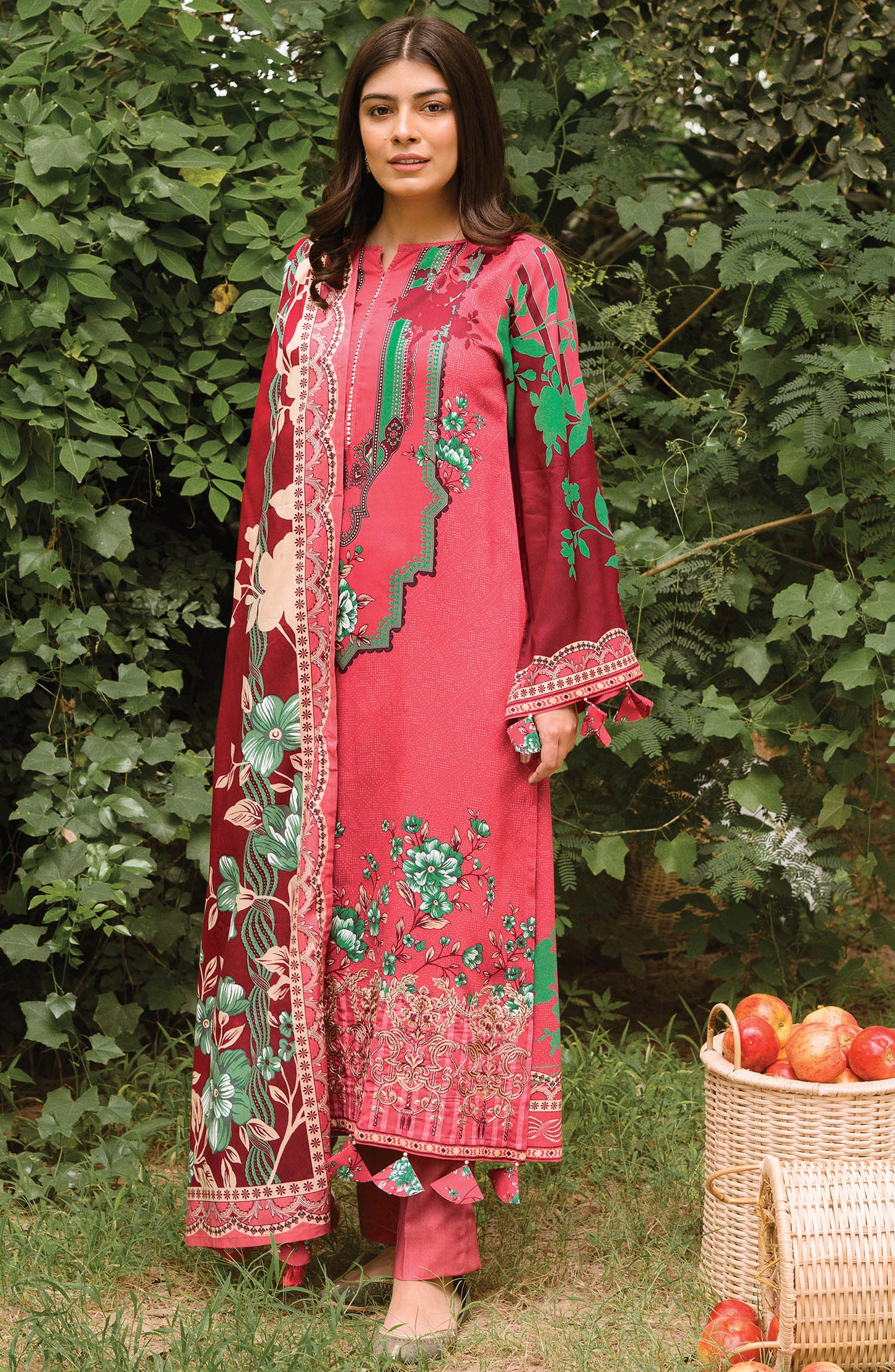 Orient - Unstitched 3 Piece Embroidered Linen Suit