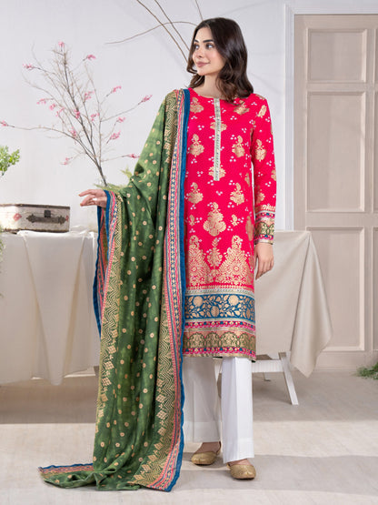 2 Piece Khaddar Suit-Paste Print(Unstitched)