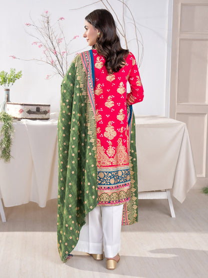 2 Piece Khaddar Suit-Paste Print(Unstitched)