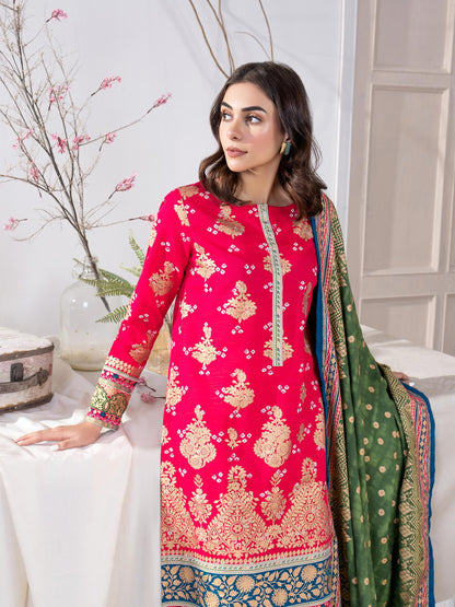 2 Piece Khaddar Suit-Paste Print(Unstitched)