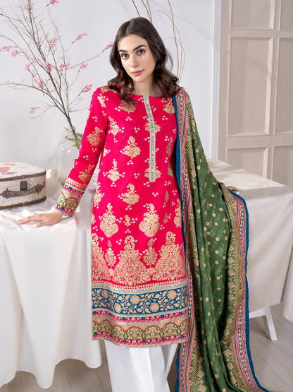 2 Piece Khaddar Suit-Paste Print(Unstitched)