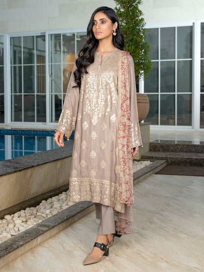 2 Piece Silk Suit-Embroidered(Unstitched)