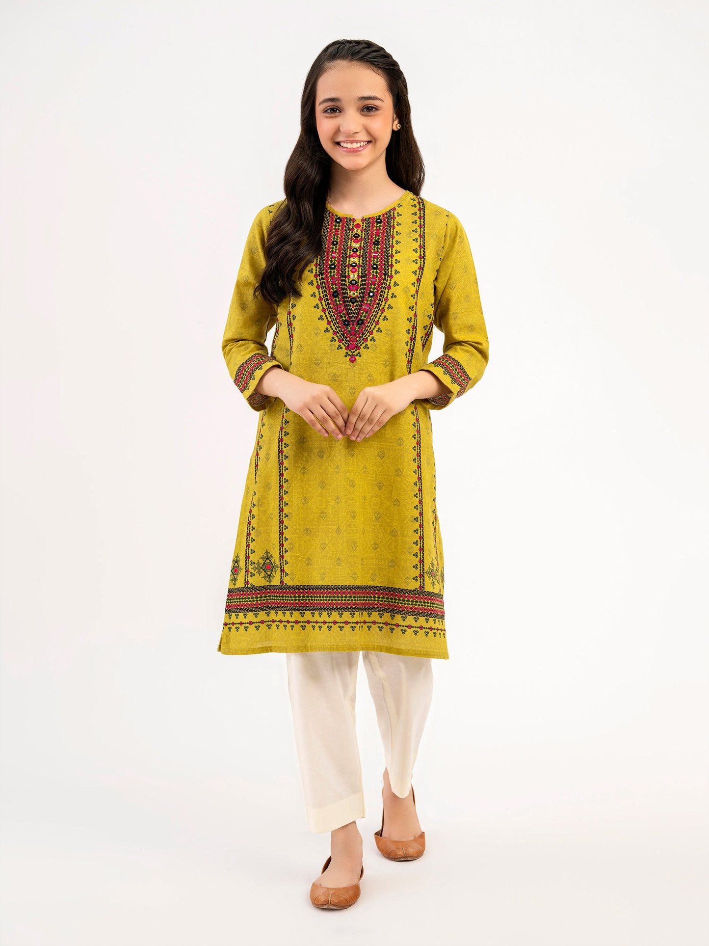 Khaddar Shirt-Embroidered