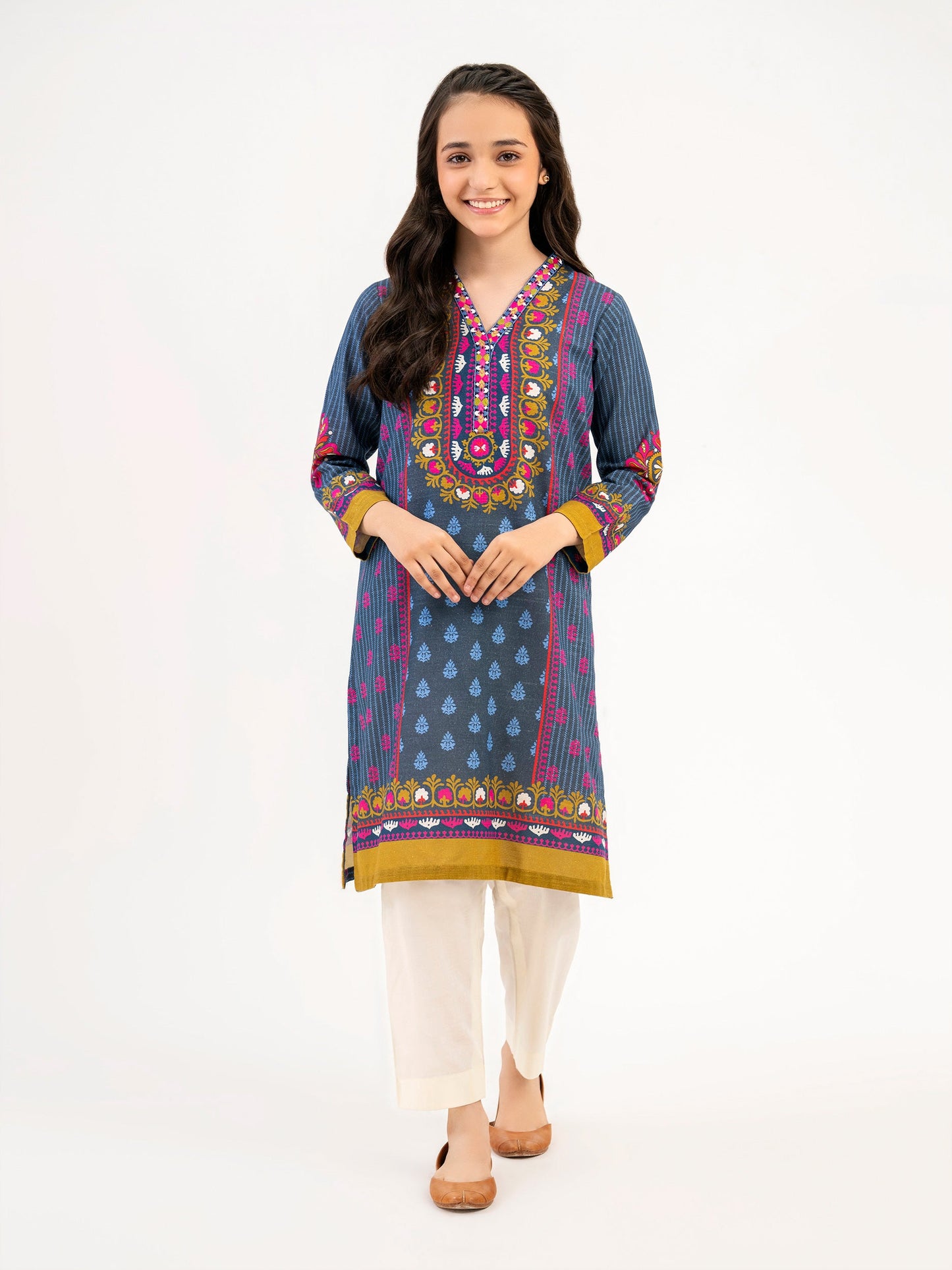 Khaddar Shirt-Embroidered