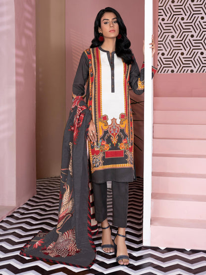 3 Piece Khaddar Suit-Printed (Unstitched)