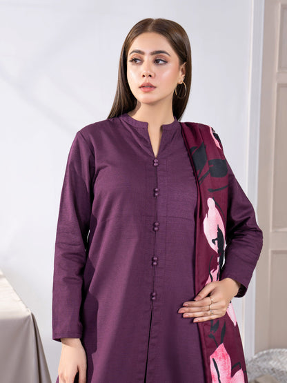 2 Piece Khaddar Suit-Printed(Unstitched)