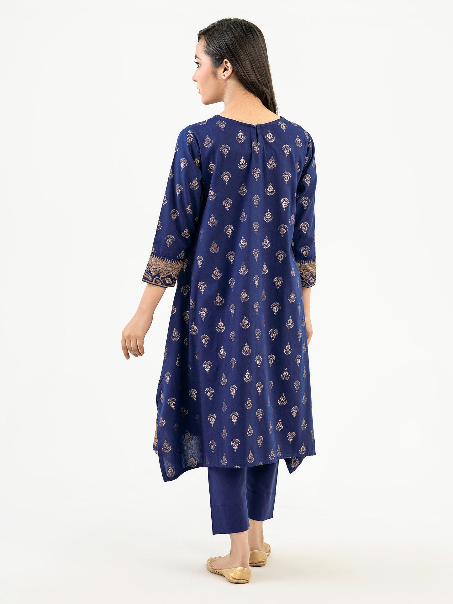 2 Piece Winter Jacquard Suit-Embroidered(Pret)