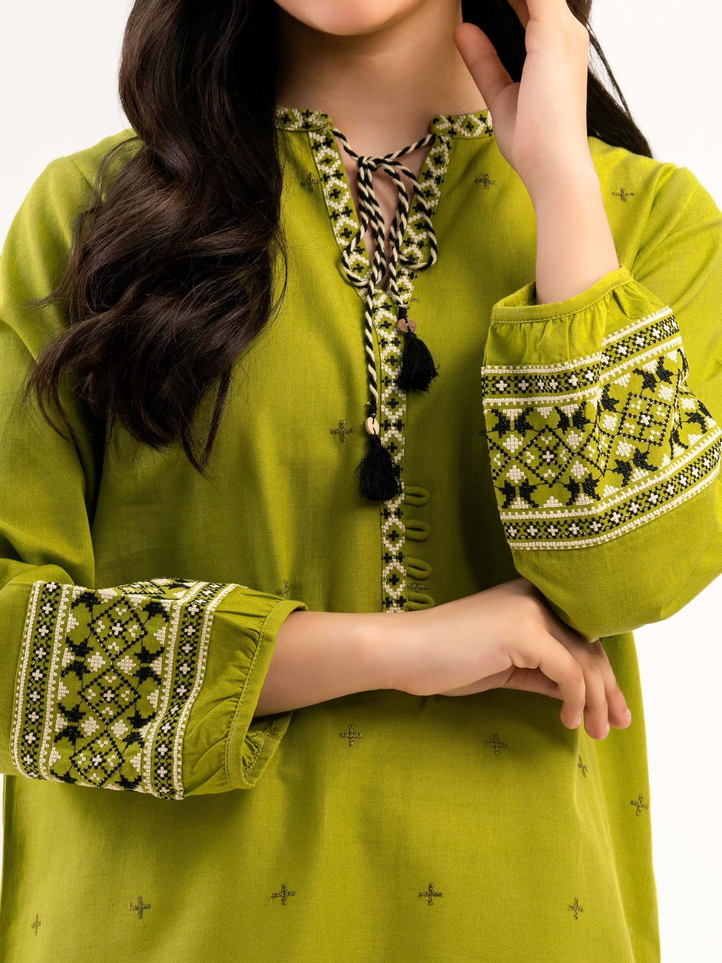 Khaddar Shirt-Embroidered