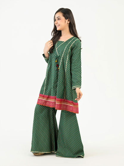 2 Piece Khaddar Suit-Paste Print (Pret)