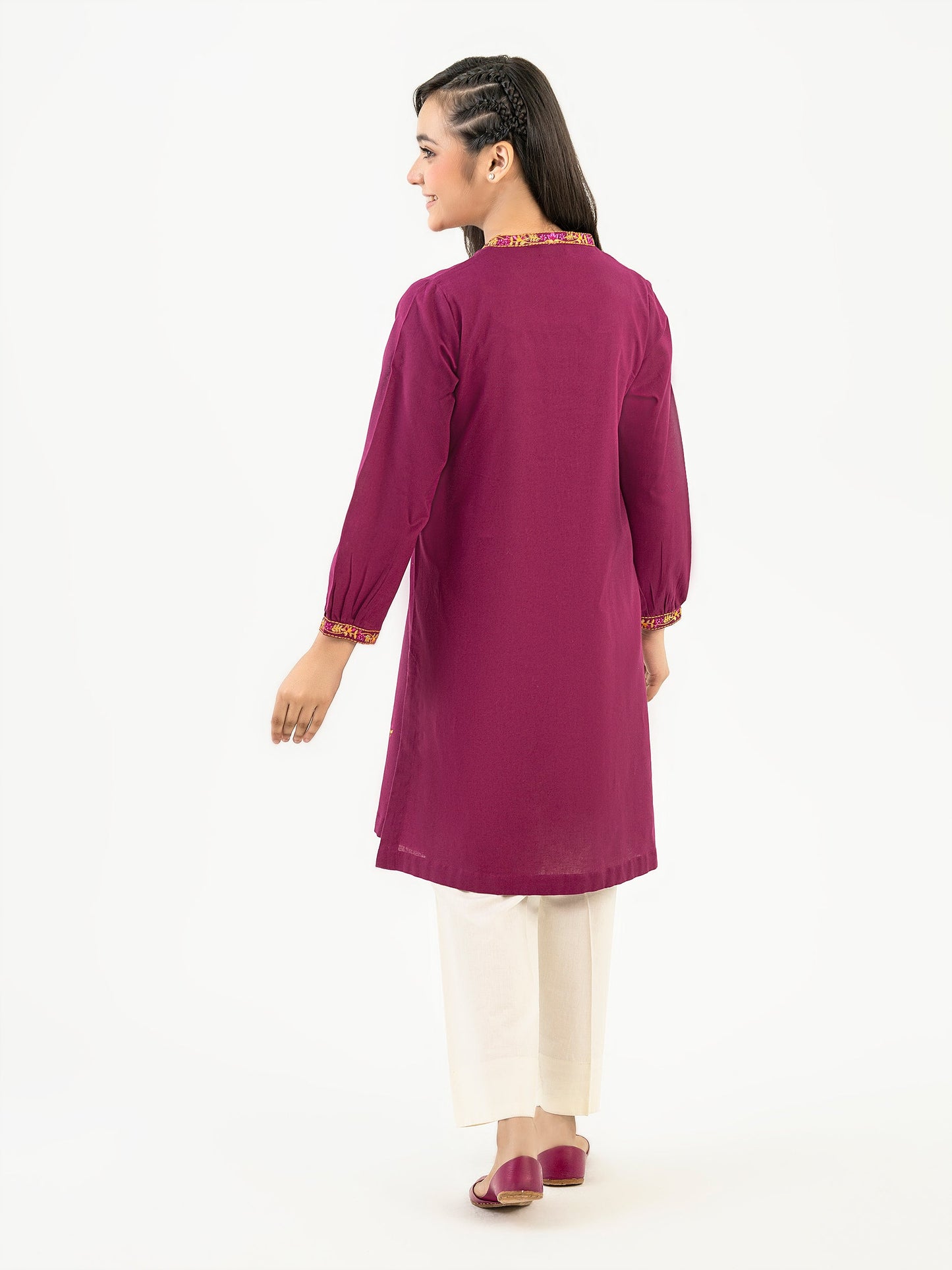 Khaddar Shirt-Embroidered (Pret)