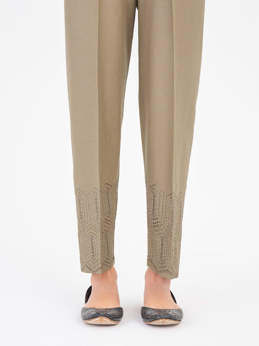 Embroidered Winter Cotton Trouser(Pret)