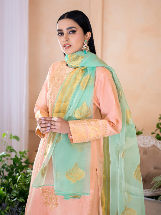 Limelight - 3 Piece Jacquard Suit-Embroidered (Unstitched)