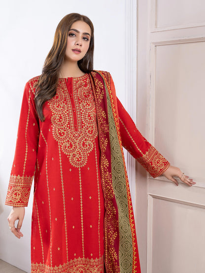 2 Piece Khaddar Suit-Paste Print(Unstitched)