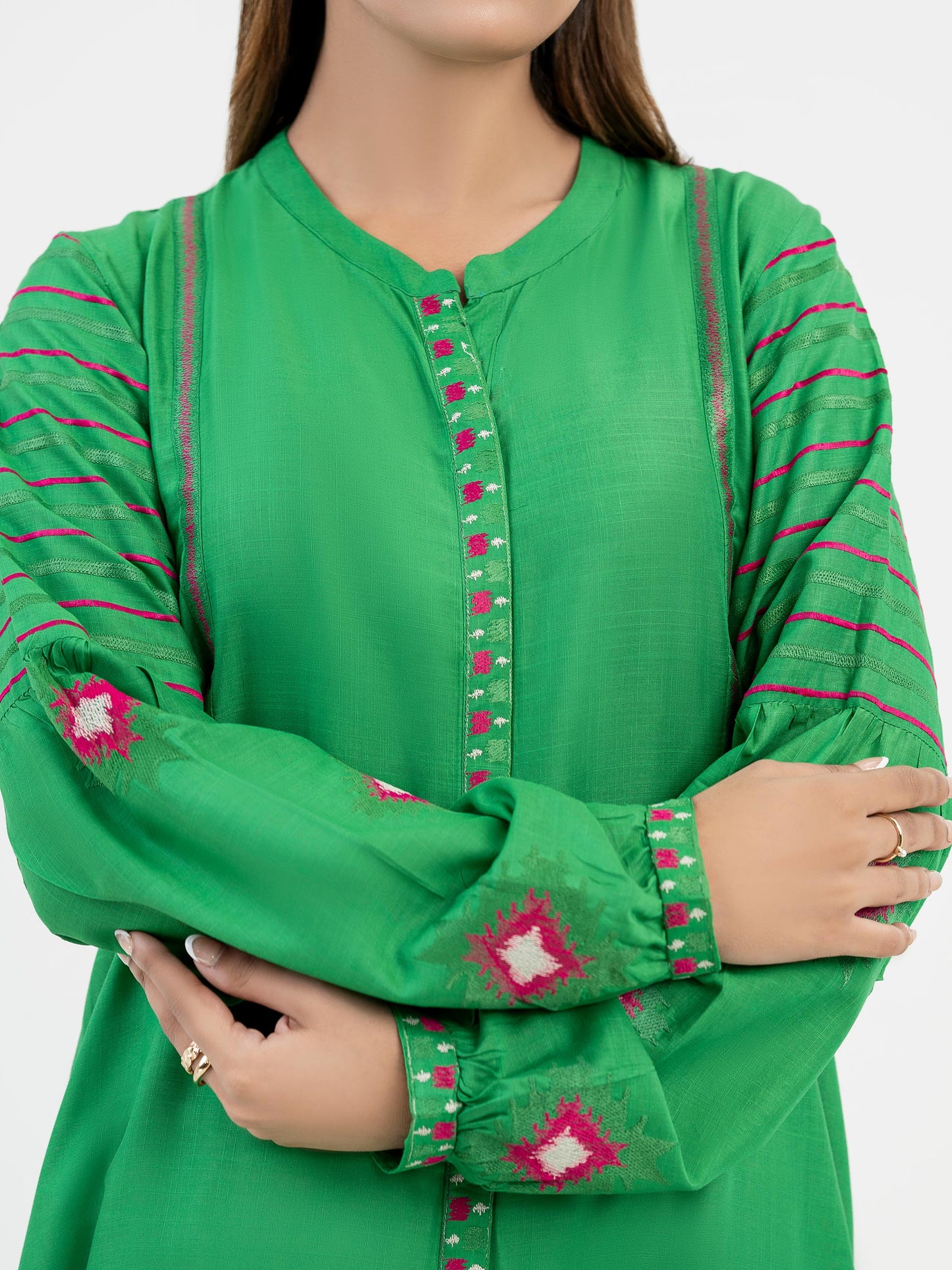 Viscose Shirt-Embroidered (Pret)