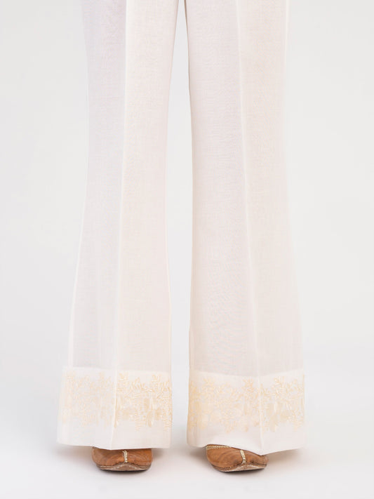 Embroidered Winter Cotton Trouser (Pret)