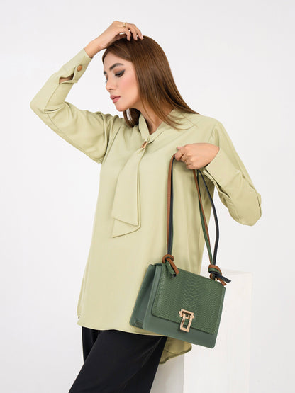 Snake Textured Handbag