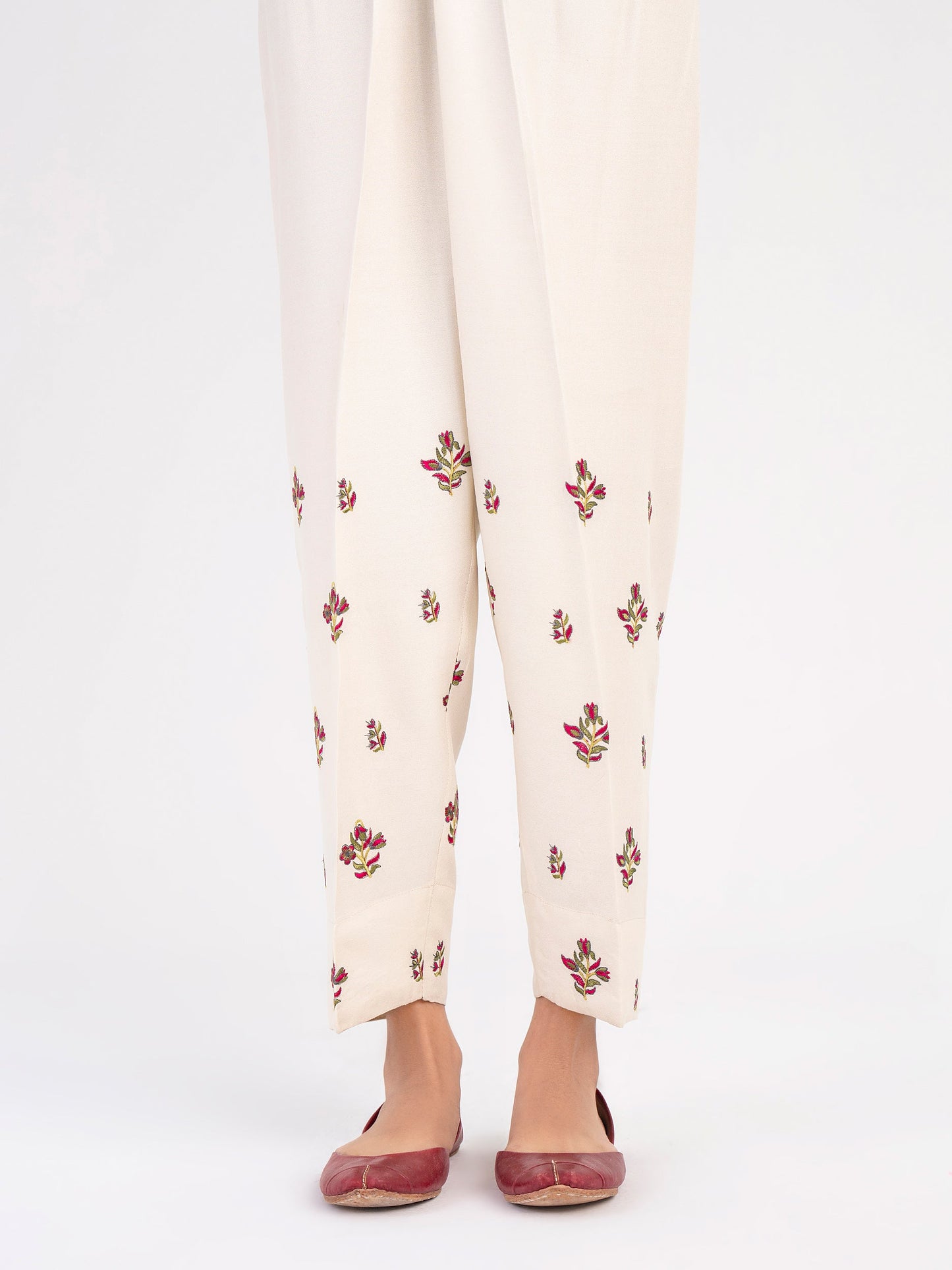 Embroidered Crepe Trouser(Pret)