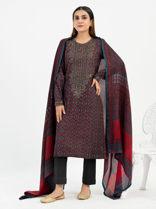 2 Piece Khaddar Suit-Embroidered (Pret)