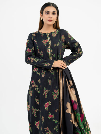 2 Piece Jacquard Suit-Embroidered (Pret)