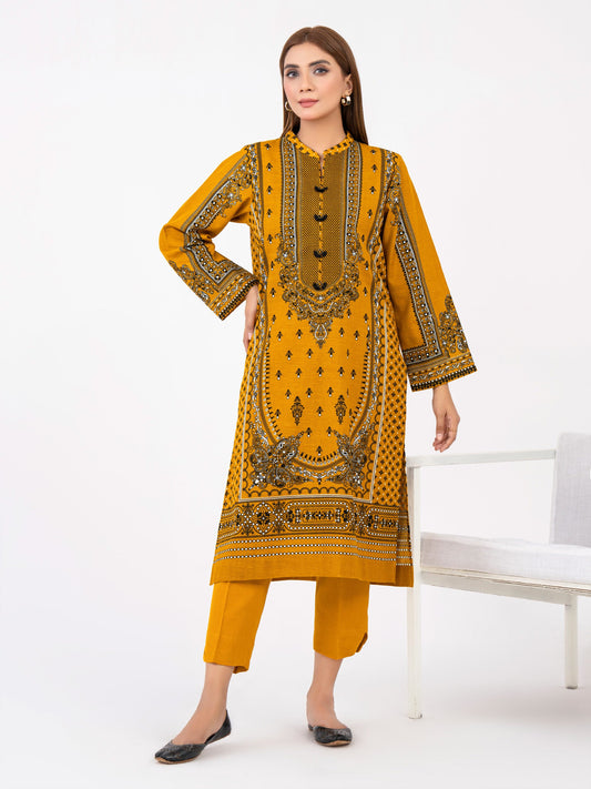 2 Piece Khaddar Suit-Printed(Pret)