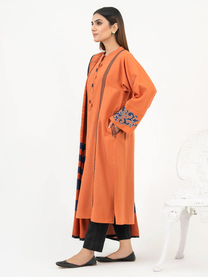 2 Piece Khaddar Suit-Embroidered (Pret)