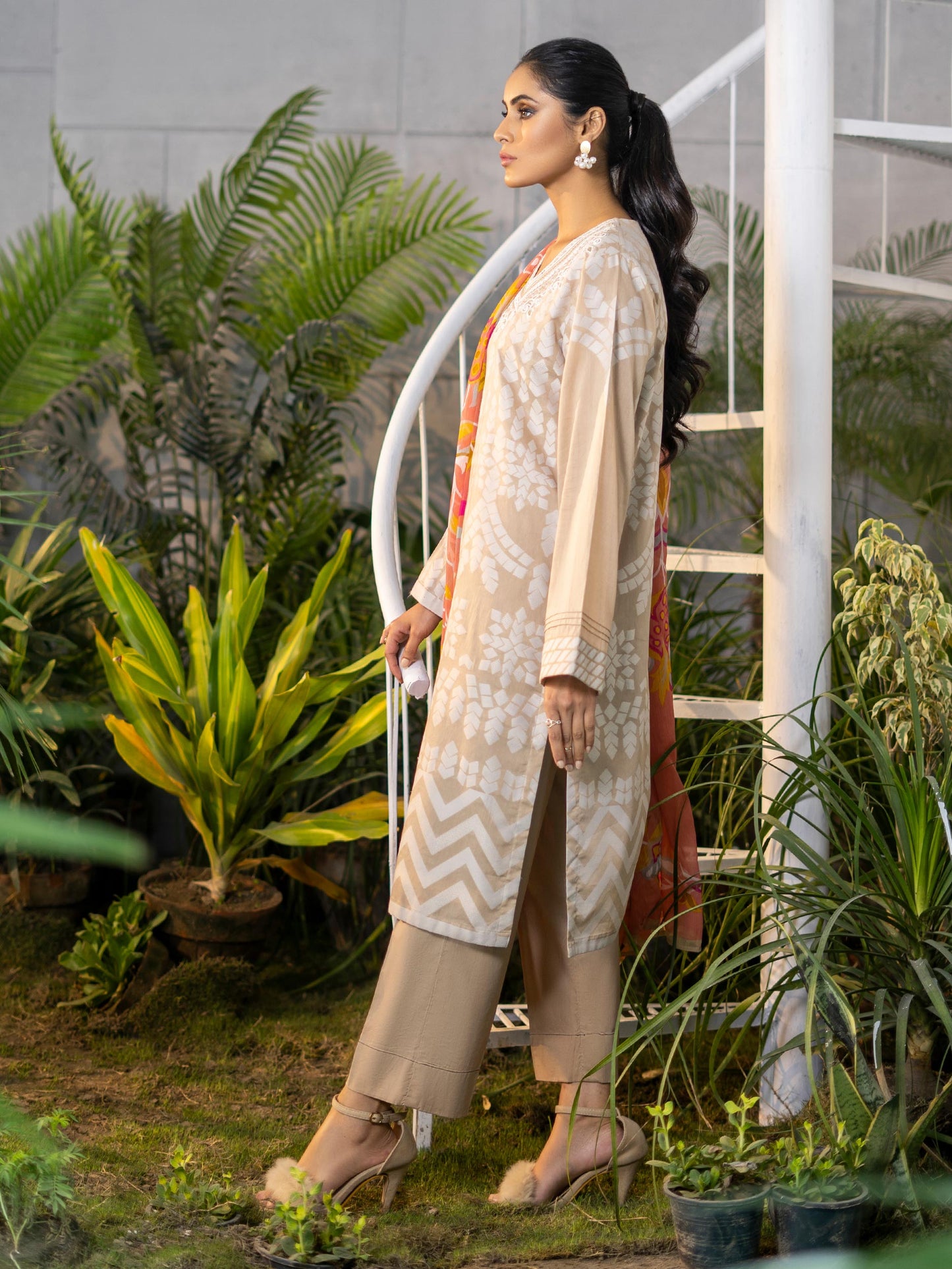 Limelight - 2 Piece Jacquard Suit-Embroidered (Unstitched)