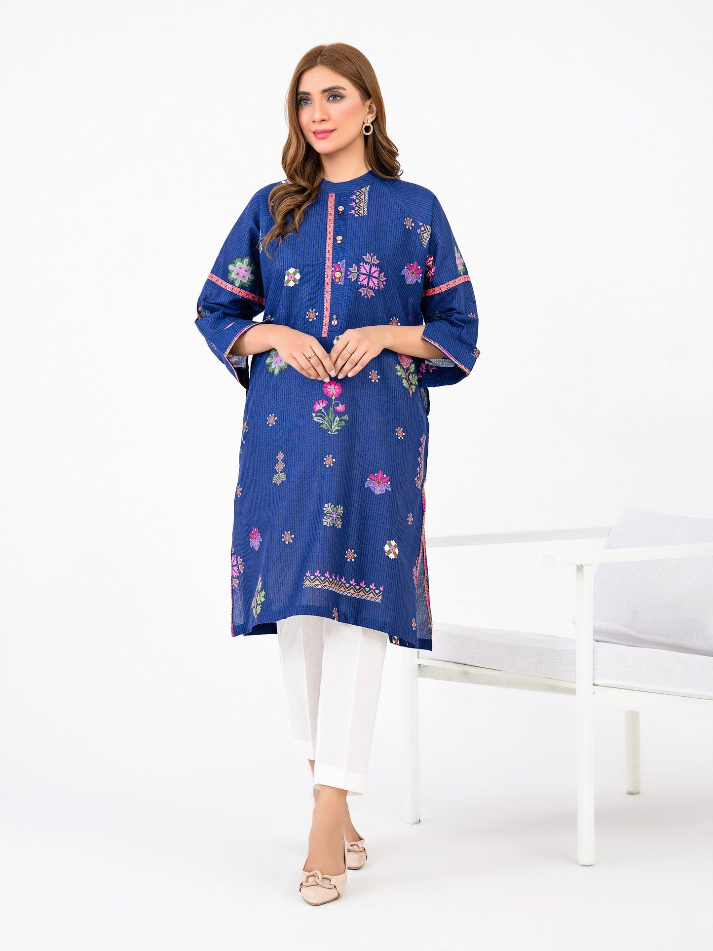 Limelight - Khaddar Shirt-Embroidered(Pret)