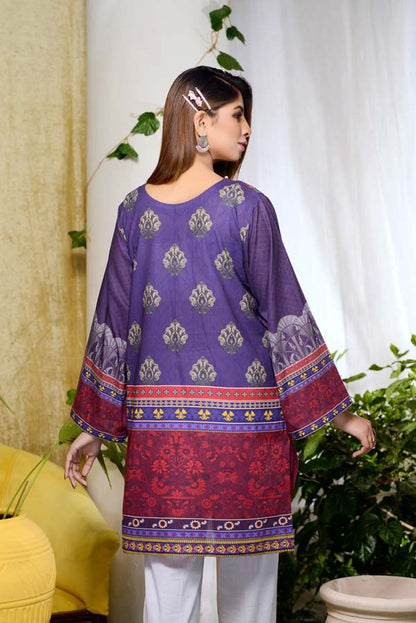Adan's Libas - Eleganza - Digital Printed Unstitch Lawn Kurti