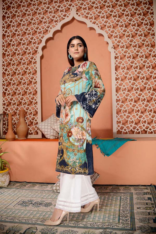 Adan's Libas - Culture Prey - Digital Mesuri Lawn Unstitch Shirt