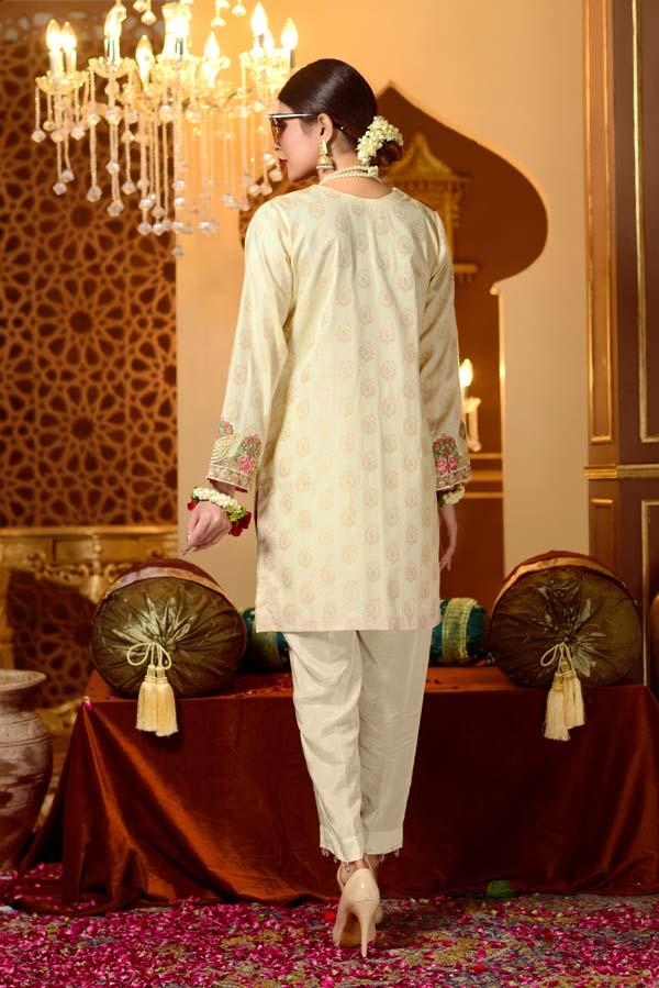 Adan's Libas - Delight - Embroidered Jacquard Shirt
