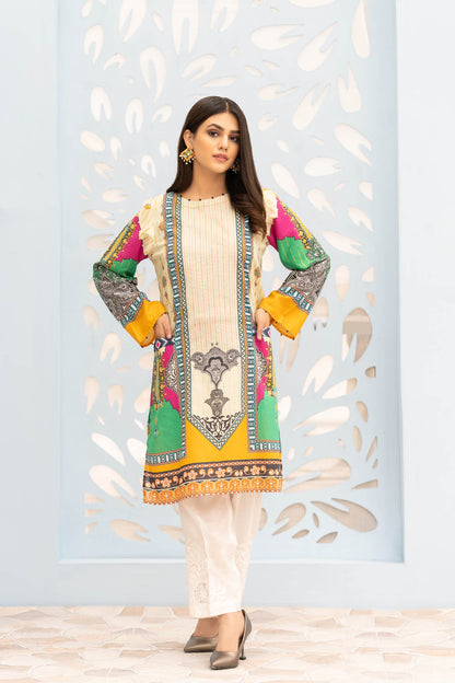 Adan's Libas - Coven - Digital Printed Stitched Lawn Kurti