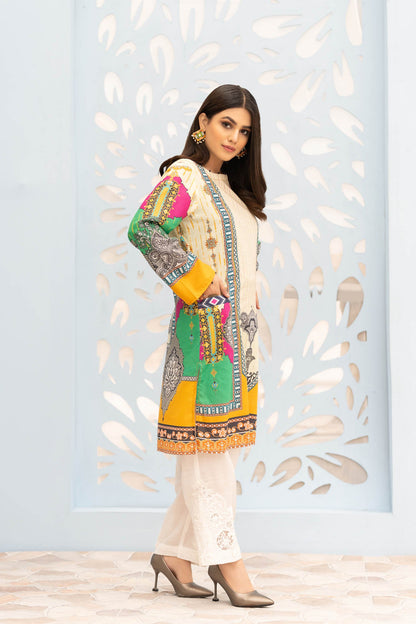 Adan's Libas - Coven - Digital Printed Stitched Lawn Kurti
