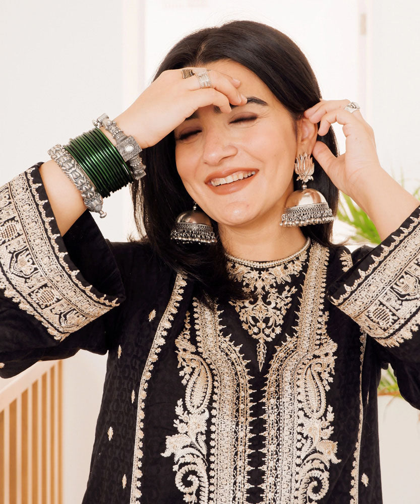 Sapphire - Embroidered Jacquard Shirt