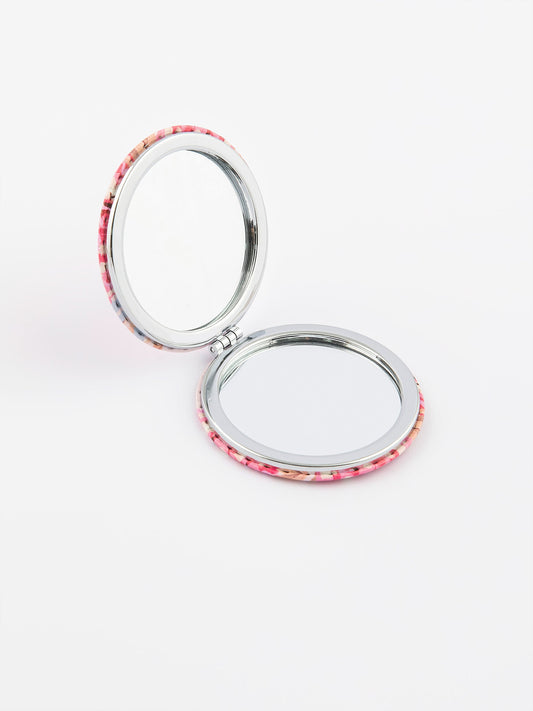 Floral Compact Mirror