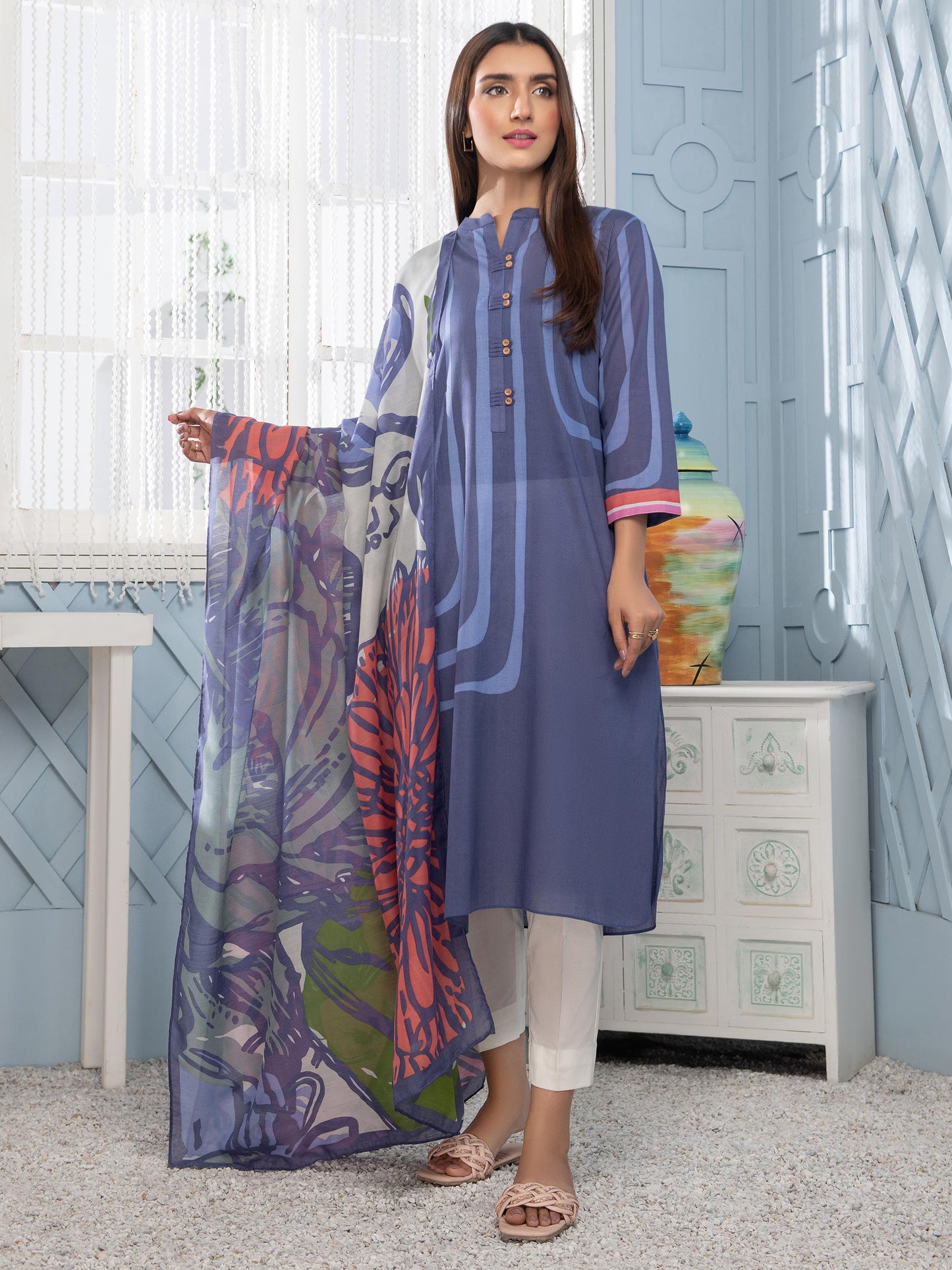 Limelight - 2 Piece Lawn Suit-Printed (Unstitched)