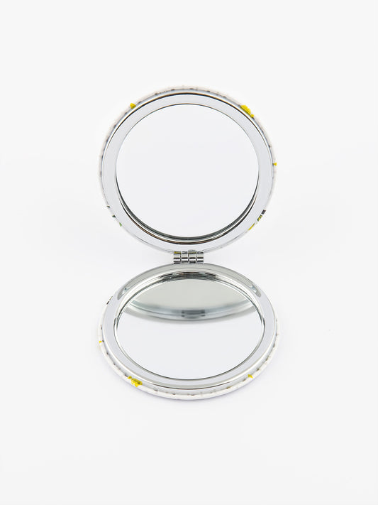 Floral Compact Mirror