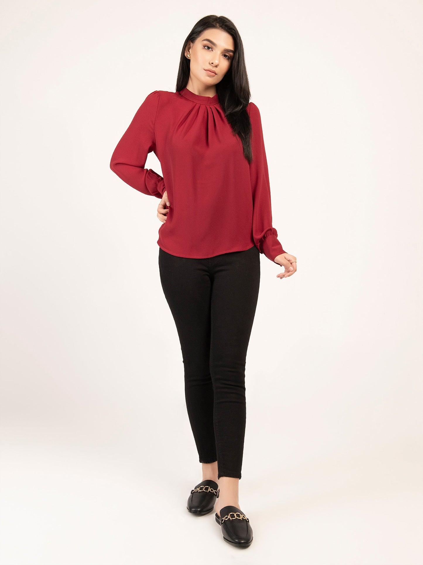 Limelight - Pleated Top