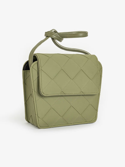 Criss Cross Pattern Handbag