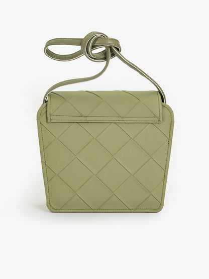 Criss Cross Pattern Handbag