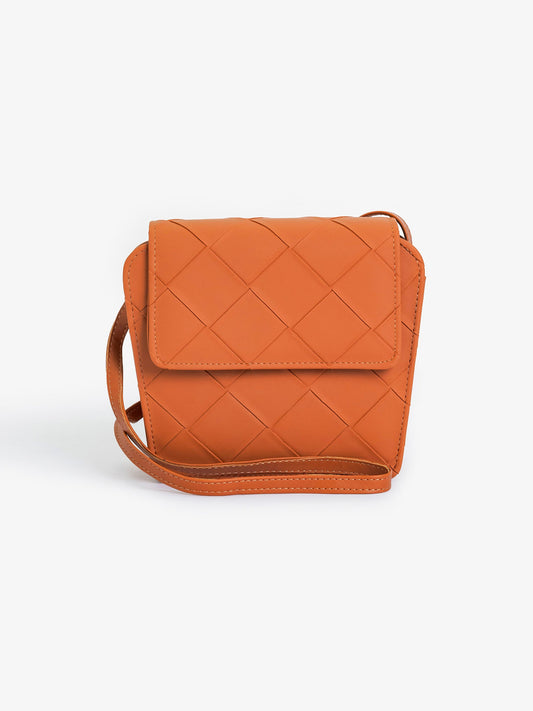 Criss Cross Pattern Handbag