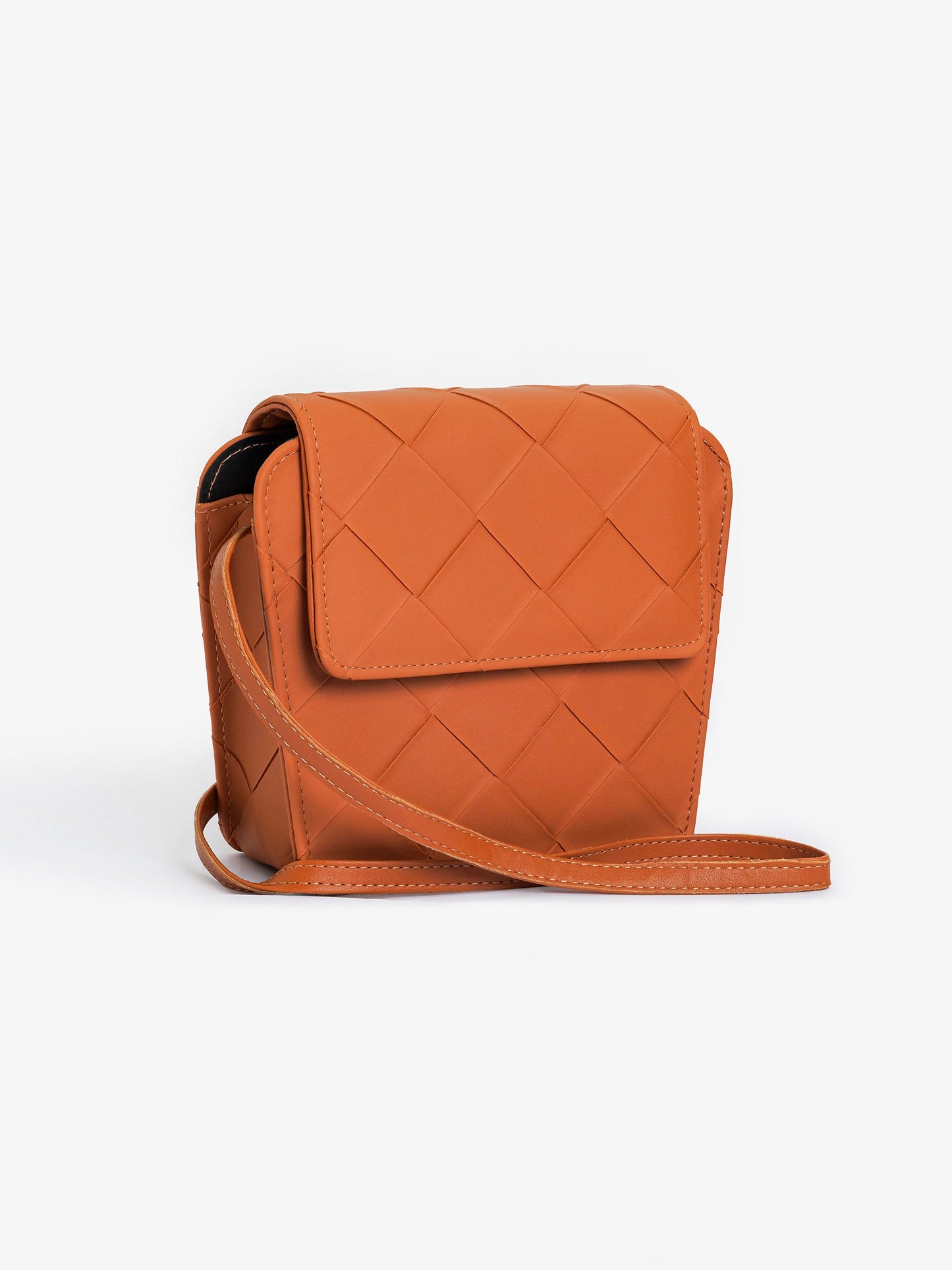 Criss Cross Pattern Handbag