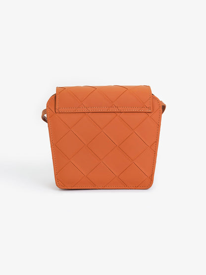 Criss Cross Pattern Handbag