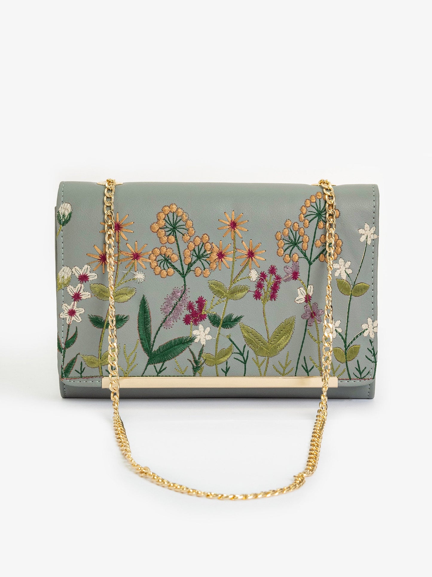Embroidered Clutch
