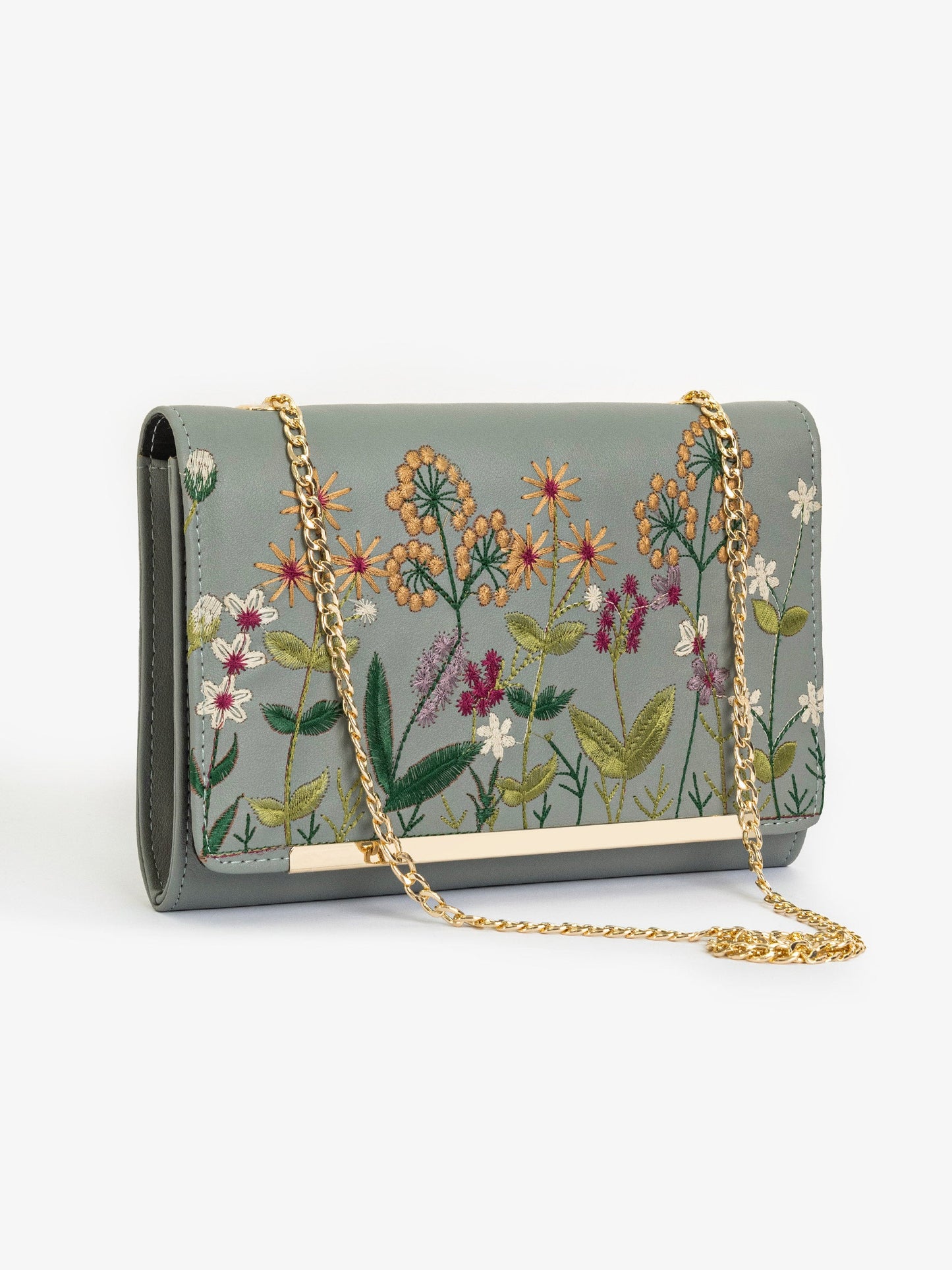 Embroidered Clutch