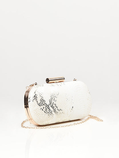 Limelight - Textured Oval Clutch