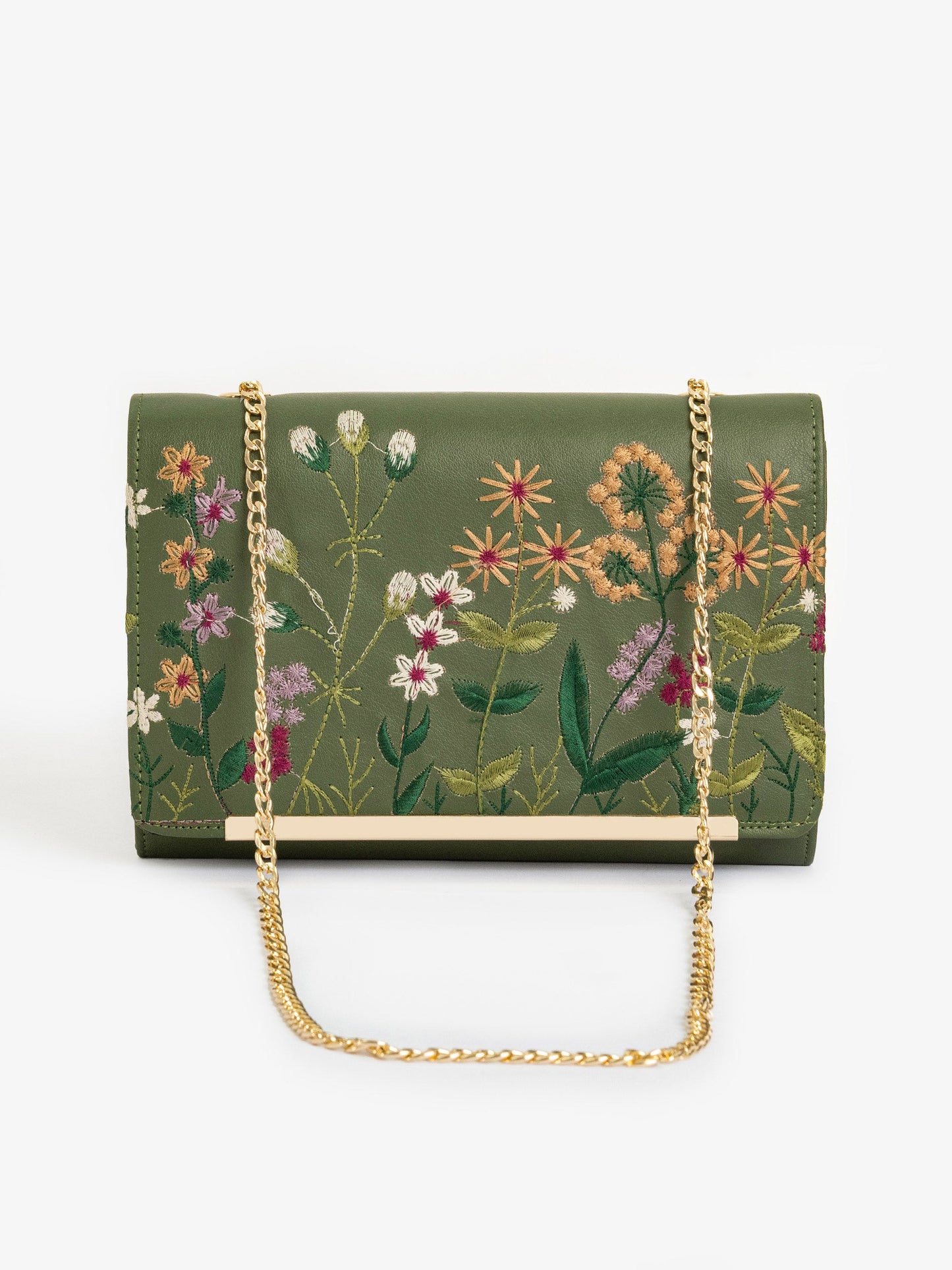 Embroidered Clutch