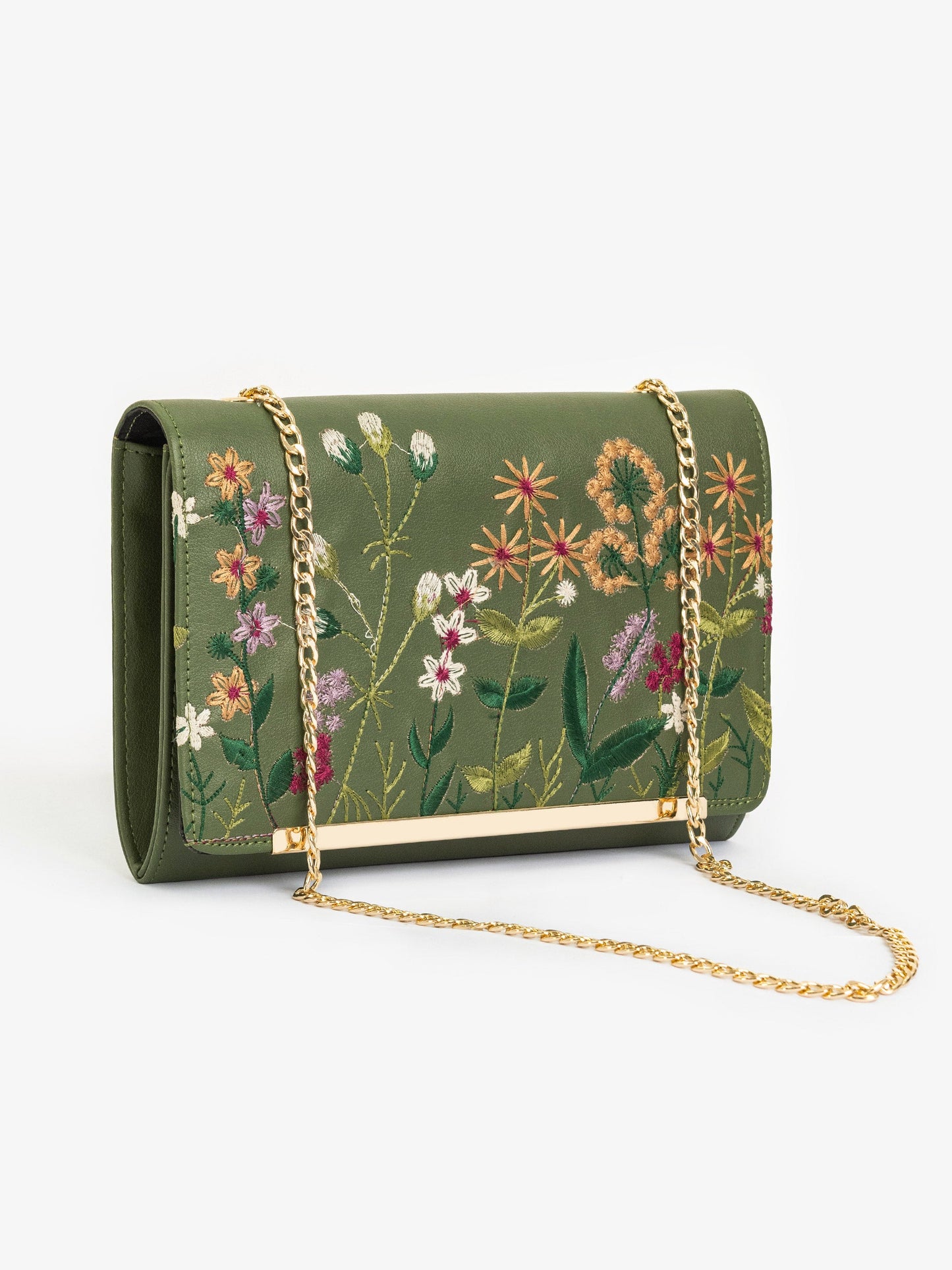 Embroidered Clutch