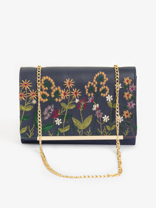 Embroidered Clutch