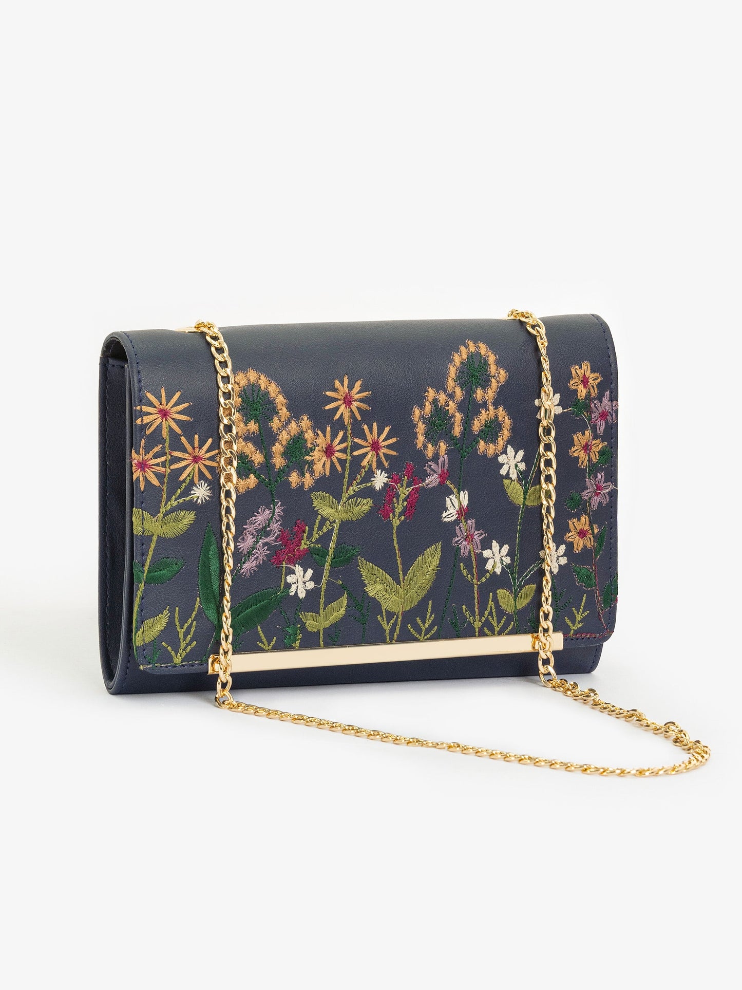 Embroidered Clutch